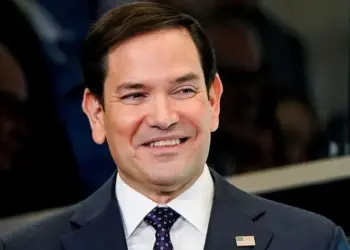 Secretário de Estado dos EUA, Marco Rubio, em Washington.  • REUTERS