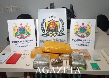 Criminosos são presos com mais de 4 kg de skunk em Rio Branco