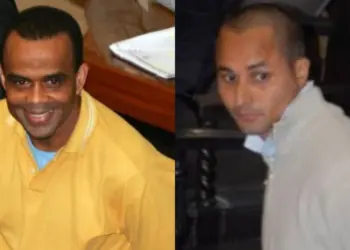 Luiz Fernando da Costa, o Fernandinho Beira-Mar, (esquerda) e Márcio dos Santos Nepomuceno, o Marcinho VP (direita).  • Reprodução