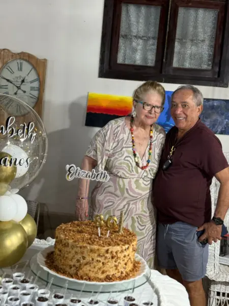 A dama Elizabeth Lima celebrou seus 80 anos no último dia 12 de setembro