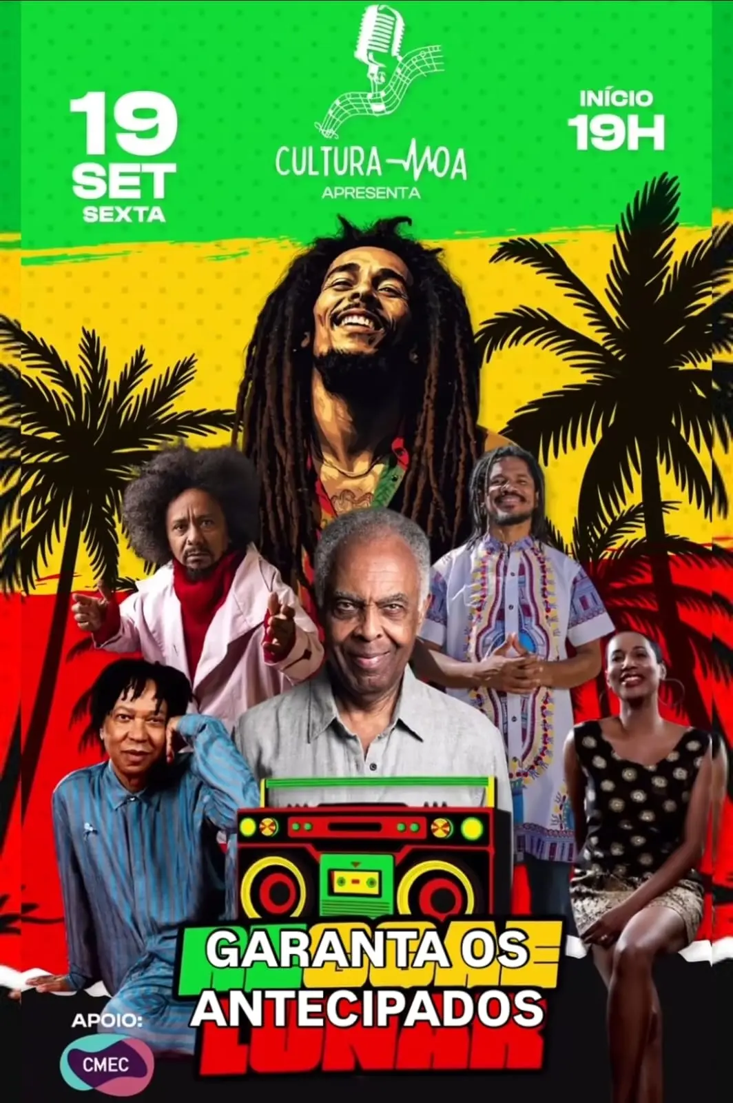 Noite de reggae anima O Casarão nesta sexta-feira com Banda Lunar e DJ Malu