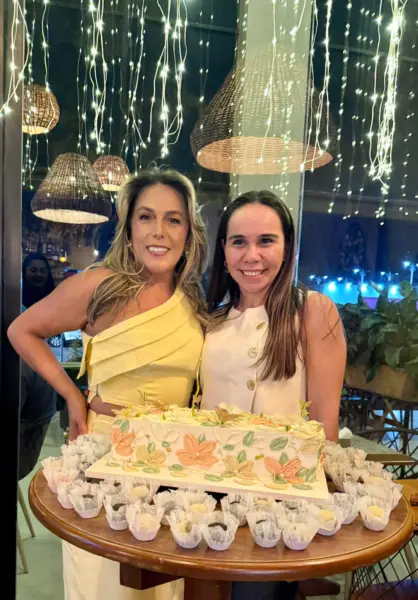 A pecuarista Girlane Vasconcelos celebrou seu aniversário em reunião intimista no restaurante Jarude