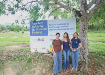 Coordenadora Silvania Souza, supervisora local, Diuliani Menezes e a coordenadora adjunta Lidiane Garcia - Foto: Cedida