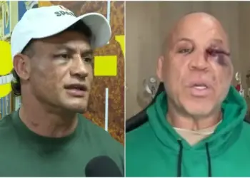 Popó e Wanderlei falam ao Fantástico — Foto: Reprodução/Fantástico