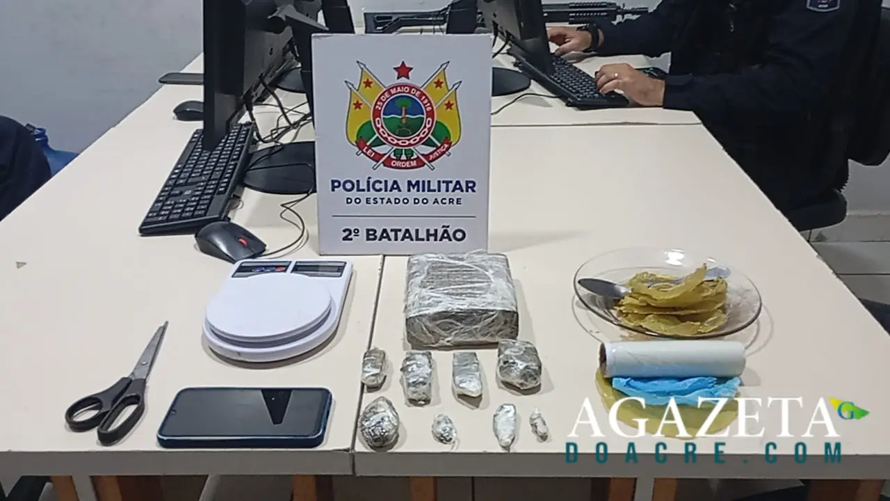 Detento monitorado por tornozeleira é preso com drogas após perseguição em Rio Branco