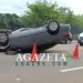 Acidente com capotamento deixa duas mulheres feridas na Avenida Nações Unidas