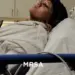 Alexis William foi contaminada por uma bactéria depois de mergulhar na piscina de um hotel. — Foto: Reprodução/TV Globo/Fantástico
