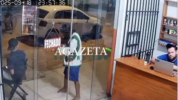 Homens encapuzados rendem clientes e roubam celulares e dinheiro em distribuidora no Acre; veja o vídeo