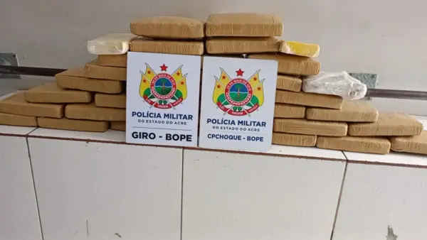 Polícia Militar apreende mais de 35 quilos de drogas em ação do Bope em Rio Branco