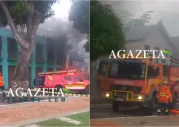 Incêndio atinge prédio antigo no Calçadão da Gameleira, em Rio Branco 2 Foto: Reprodução