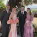 O casal Eliezer e Mercedes foi clicado ao lado do filho, o médico Wilson Barbosa Neto e da nora Fernanda Teixeira, durante casamento em Florença-Itália