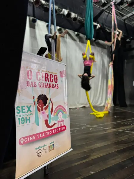 Circo infantil anima Rio Branco com 2ª Mostra de Tecido Acrobartes nesta sexta-feira
