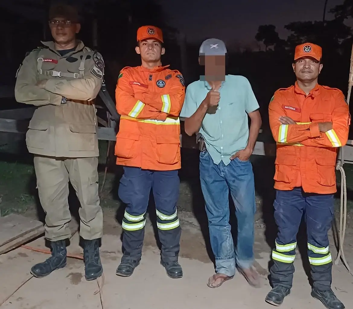 Trabalhador se perde na mata e é resgatado pelos bombeiros no Acre após mais de 8h de buscas