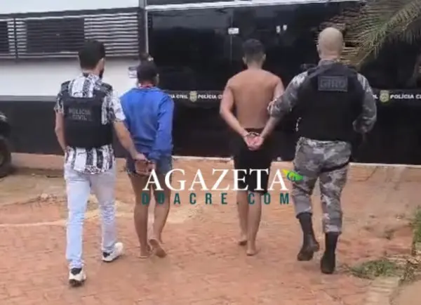 Casal é preso no Acre por tráfico de drogas e porte ilegal de arma