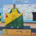 Atleta acreano conquistou o lugar mais alto na natação.
Foto: Assessoria do Desporto Escolar/Cedida