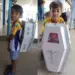 Menino leva mochila em formato de caixão em Rondônia — Foto: Arquivo Pessoal