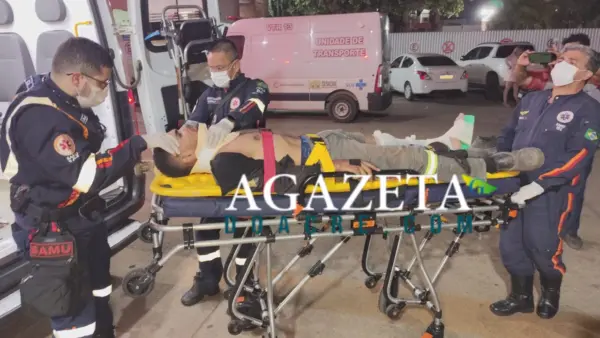 Jovem sofre fratura exposta após acidente ao desviar de crianças em Rio Branco