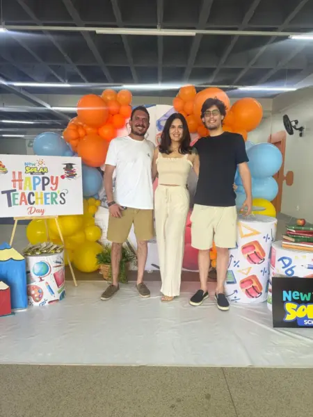 Dia dos Professores no New Solar School. Veja mais na coluna Roberta Lima