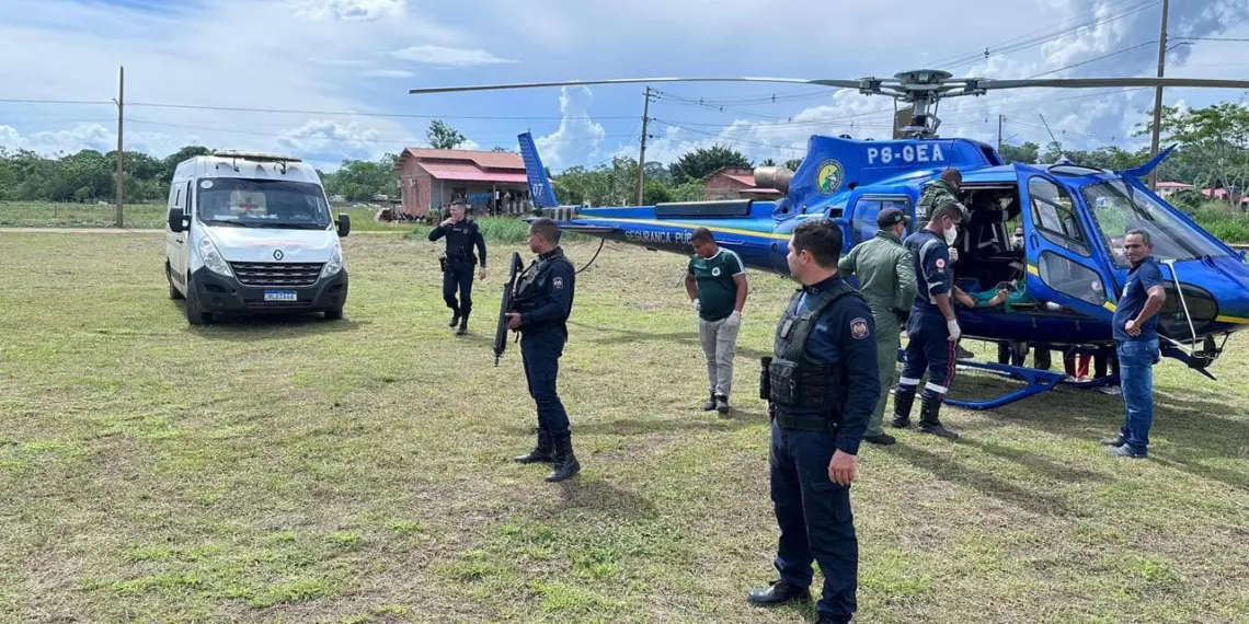 Jovem de 21 anos ferido por arma de fogo é transferido em estado grave para Rio Branco 1 Paciente foi socorrido assim que deu entrada na unidade de saúde do município, na madrugada deste domingo. Foto: Arquivo/Secom