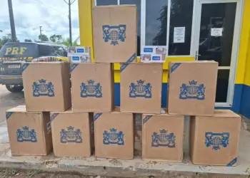 PRF apreende 5 mil maços de cigarros contrabandeados no interior do Acre 2 Foto: Ascom