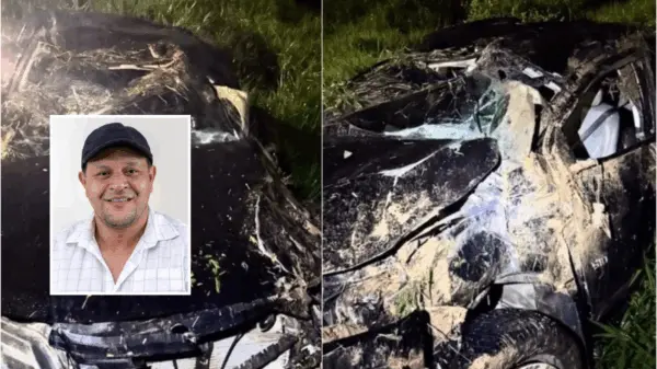 Vice-prefeito de Epitaciolândia capota caminhonete ao desviar de capivara na BR-317 1 Vice-prefeito de Epitaciolândia capota caminhonete ao desviar de capivara na BR-317