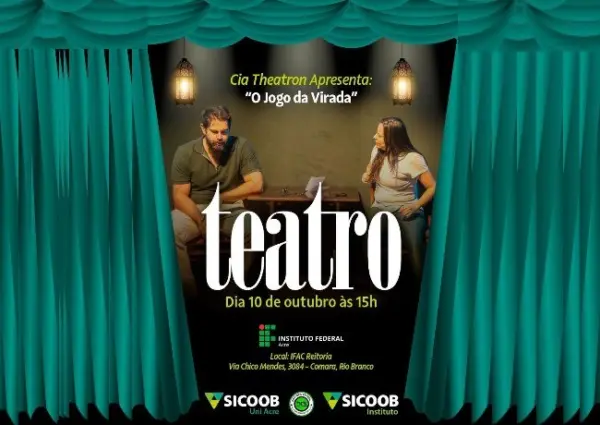 Espetáculo “O Jogo da Virada” será encenado no auditório do Ifac