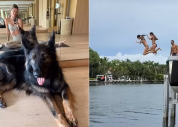 Gisele Bündchen compartilha cliques raros com os filhos e o namorado, Joaquim Valente