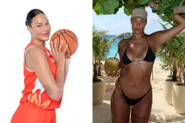 Jogadora de basquete larga o esporte para vender fotos sensuais