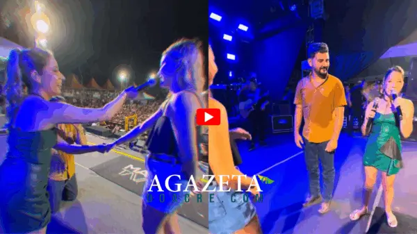 Fã surpreende namorada ao pedi-la em casamento no show de Marília Tavares na ExpoQuinari; VÍDEO