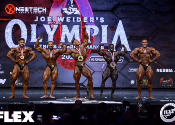 Ramon Dino conquista o título do Mr. Olympia 2025 na Classic Phisique — Foto: Divulgação/Instagram Mr. Olympia