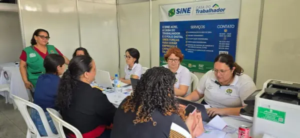 Sine-AC e Sest Senat mobilizam mais de 600 vagas e oferecem ampla gama de serviços e saúde ao trabalhador