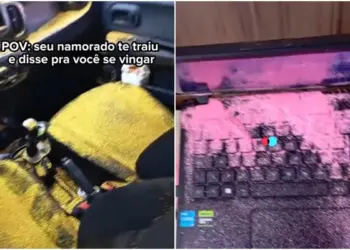 Mulher espalha glitter no carro e na casa do ex após traição