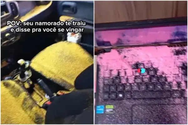 Mulher espalha glitter no carro e na casa do ex após traição