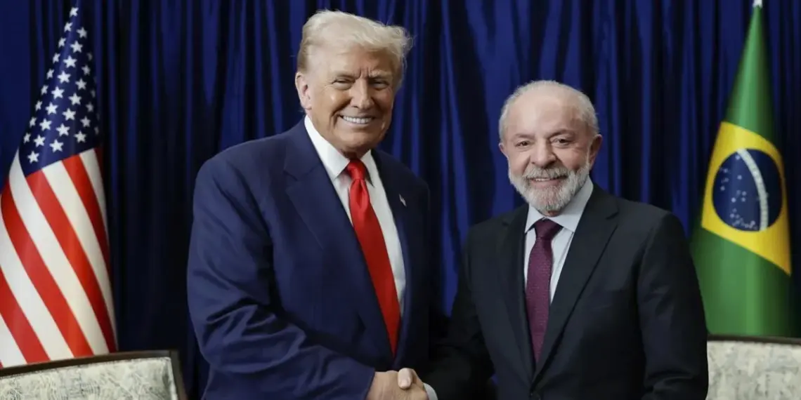 Presidente da República, Luiz Inácio Lula da Silva, durante encontro com o presidente dos Estados Unidos, Donald Trump, na Malásia  • Ricardo Stuckert / PR