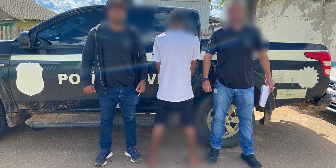 No Acre, homem é preso por suspeita de abusar da enteada de 13 anos