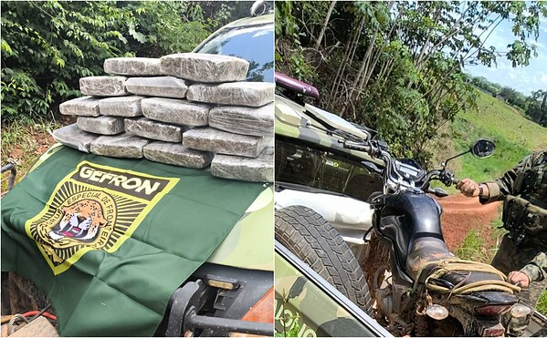 Gefron apreende 18 kg de maconha na Resex Chico Mendes