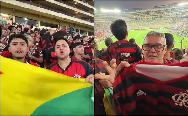 Acreanos fazem festa em Lima após vitória do Flamengo na Libertadores: “É Tetra!”
