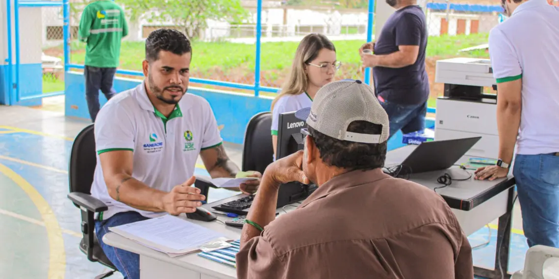 Usuários podem regularizar dívidas de água até 31 de dezembro. Foto: Aleksandro Soares/Saneacre