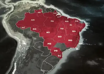 Entenda por que o RS é um dos únicos estados do Brasil sem atuação do Comando Vermelho 2 Mapa do Comando Vermelho no Brasil — Foto: Reprodução/Fantástico