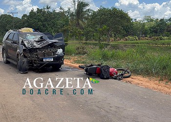 Motociclista morre após colisão com caminhonete na Rodovia AC-10, em Rio Branco 2 Motociclista morre após colisão com caminhonete na Rodovia AC-10, em Rio Branco