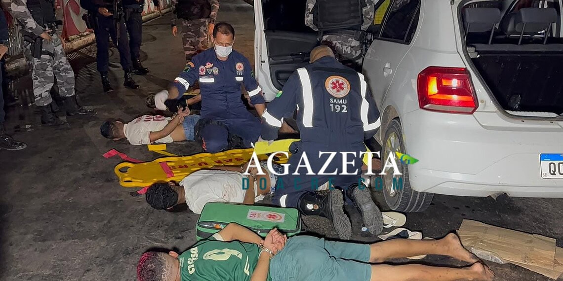 Criminosos sequestram motorista de aplicativo, assaltam farmácia e são detidos após perseguição em Rio Branco