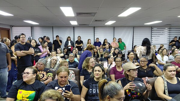 PCCR da Saúde: Servidores ocupam Aleac em novo protesto contra o governo