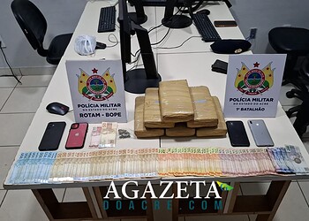 Três homens são presos com mala de maconha em bairro de Rio Branco