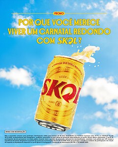 Skol retorna como cerveja oficial do Carnatal 2025 e leva foliões para viver a experiência completa na micareta