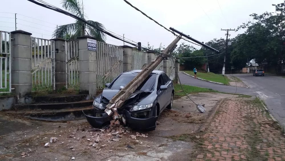 Acre registra mais de 90 colisões contra postes e 40 mil consumidores afetados por interrupções de energia até outubro 1 Foto: Reprodução