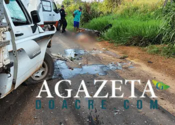 Motociclista morre em colisão frontal com caminhonete na AC-10, em Porto Acre 2 Motociclista morre em colisão frontal com caminhonete na AC-10, em Porto Acre