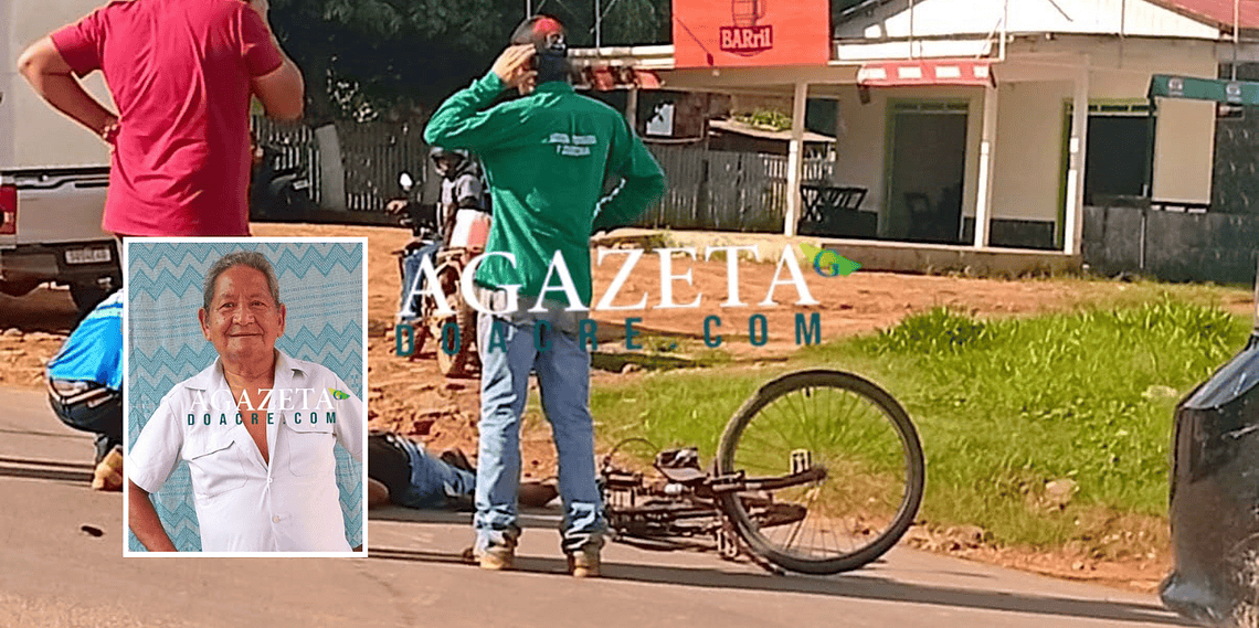 Idoso morre após ser atingido por caminhonete ao tentar atravessar BR-317, no Acre