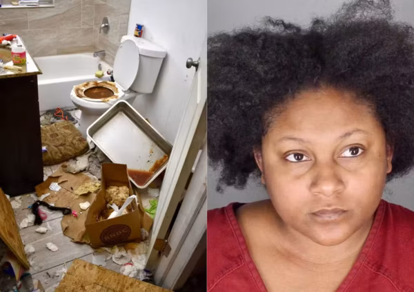 Mãe é presa após abandonar filhos em casa com pilhas de lixo e caixa de papelão como vaso sanitário