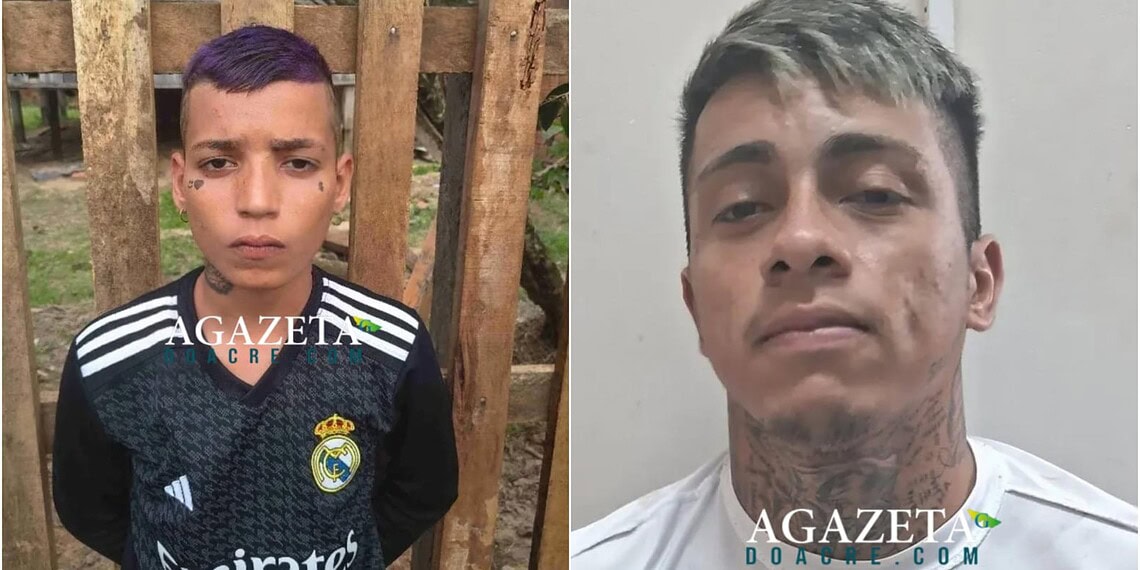 À esquerda Yago Silva, adolescente que morreu em confronto com a polícia, e à direita Eduardo Queiroz