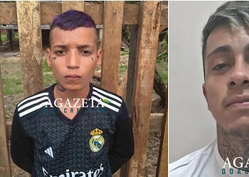 À esquerda Yago Silva, adolescente que morreu em confronto com a polícia, e à direita Eduardo Queiroz